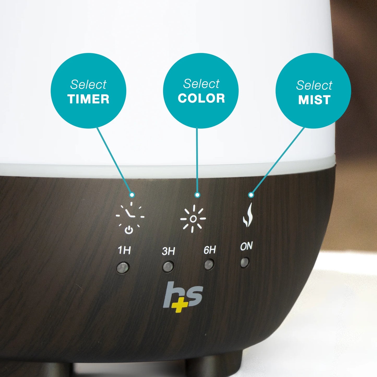 500Ml Essential Oil Diffuser & Cool Mist Humidifier for Room with Timer & Mood Lights